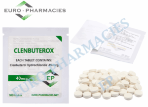 Euro Pharmacies Clenbuterox (Clenbuterol) – 40mcg/tab -100 tab/bag