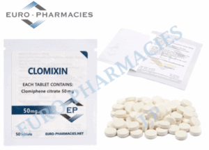 Euro Pharmacies Clomixin (Clomid) – 50mgtab – 50 tabbag