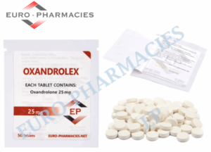 Euro Pharmacies Oxandrolex 25 (Anavar) – 25mg/tab – 50 tab/bag